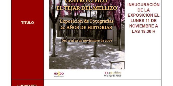 Exposición de Fotografías "20 Años de Historias"