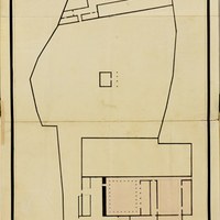 Planos (plantas) del edificio de las Casas Consistoriales y de los conventos franciscanos de San Francisco y de San Buenaventura. Incluidos en el proyecto de traslado de la secretaría municipal. 1821. ©ICAS-SAHP, Archivo Municipal de Sevilla, IX-4-35, Pl. I-4-72