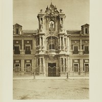 Fachada principal del Palacio de San Telmo, hoy sede de la Presidencia de la Junta de Andalucía. 1929 ©ICAS-SAHP, Fototeca Municipal de Sevilla. Álbum Dücker